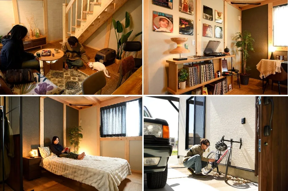 趣味のバイクメンテナンスやペットとの暮らしを楽しむ様子