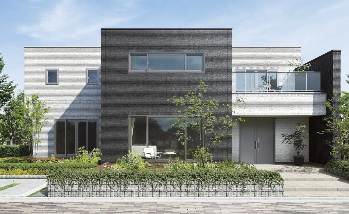 モダンな色使いが目を引く最新の住宅デザイン